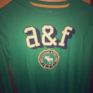 Boys green Abercrombie and Fitch shirt